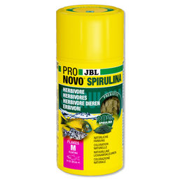JBL ProNovo Spirulina Flakes Fischfutter mit Lachs und Garnele für Süßwasserfische ohne Farb- und Aromastoffe 100 ml - 100 ml – Bild 1 von 12