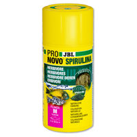 Produktbild von JBL ProNovo Spirulina Flakes Fischfutter mit Lachs und Garnele für Süßwasserfische ohne Farb- und Aromastoffe 100 ml - 100 ml