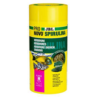 Produktbild von JBL ProNovo Spirulina Flakes Süßwasser Fischfutter mit Lachs und Garnele vegan 1000 ml - 1000 ml
