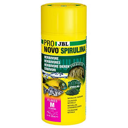 JBL ProNovo Spirulina Flakes Süßwasser Fischfutter mit Lachs und Garnele vegan 250 ml - 250 ml – Bild 1 von 13