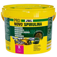 Produktbild von JBL Pronovo Spirulina Flakes Süßwasser Fischfutter mit Lachs und Garnele Vegan ohne Farb- und Aromastoffe 5,5 Liter