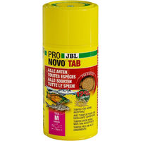 Produktbild von JBL ProNovo Tab M Fischfutter Tabletten mit Lachs für Süßwasserfische und Bodenfische 100 ml - 100 ml