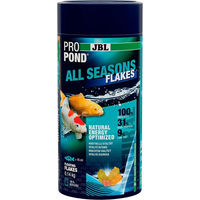Produktbild von JBL ProPond All Seasons Flakes Ganzjahresfutter für Teichfische mit Lachs 140g - 140 g