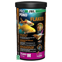 Produktbild von JBL ProPond Flakes M Fischfutter für Teichfische mit Lachs und Garnele 0,13 kg - 0,13 kg