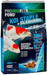 JBL ProPond Koi Staple + Silkworms Hauptfutter für Teichfische mit Insekten und Lachs 1kg - 1 kg – Bild 1 von 6