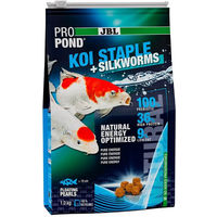 Produktbild von JBL ProPond Koi Staple + Silkworms Hauptfutter für Teichfische mit Insekten und Lachs 1kg - 1 kg