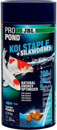 JBL ProPond Koi Staple + Silkworms Hauptfutter für Teichfische mit Insekten und Lachs 340g - 0,34 kg – Bild 1 von 6
