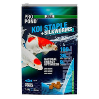 Produktbild von JBL ProPond Koi Staple + Silkworms Teichfischfutter mit Seidenraupen 2 kg - 2 kg
