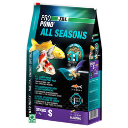 Produktbild von JBL ProPond Schwimm-Sticks Teichfutter Lachs und Garnele 1,1 kg / 6 l - 1,1 kg