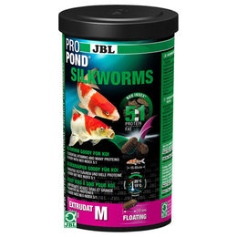 Produktbild von JBL ProPond Silkworms Schwimm-Pellets für Fische mit Insekt Lachs und Garnele 1 l - 340 g