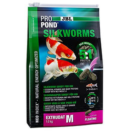 JBL ProPond Silkworms Schwimmende Fischfutter-Pellets für Koi und Teichfische 1,0 kg - 1 kg – Bild 1 von 6