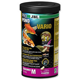 JBL ProPond Vario Teichfischfutter Mehrkomponenten-Mix aus Flocken und Sticks 130 g - 130 g – Bild 1 von 4