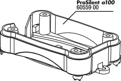 JBL ProSilent a100 Gehäuseunterteil mit Gummifüßen Ersatzteil – Bild 1 von 3