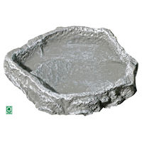 Produktbild von JBL ReptilBar Futter Trink und Badenapf für Echsen aus Kunstharz Grau Größe L - 1 Stk.