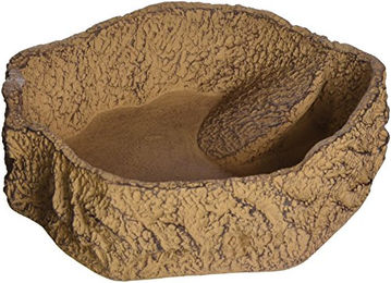 JBL ReptilBar Futter Trink und Badenapf für Echsen aus Kunstharz XL Beige – Bild 1 von 6