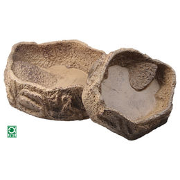JBL ReptilBar Futter Trink und Badenapf für Reptilien aus Kunstharz in Beige Größe L – Bild 1 von 6