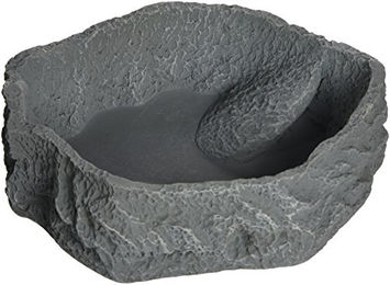 JBL ReptilBar Futter Trink und Badenapf für Terrarientiere aus Kunstharz Grau XL - 1 Stk. – Bild 1 von 6