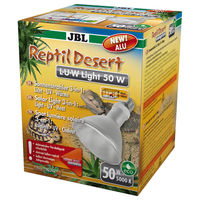 Produktbild von JBL ReptilDesert L-U-W Light Alu Metalldampfstrahler für Reptilien 50 Watt Weiß