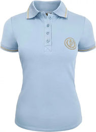 Produktbild von JD Attack Alisa Reitshirt Damen aus Baumwolle Blau XS