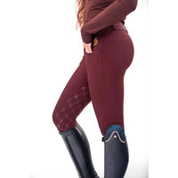 Produktbild von JD Attack Cilla Reithose Damen Full Grip Rot Größe M