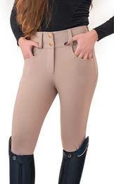 Produktbild von JD Attack Cilla Reitleggings Damen Full Grip Beige XS