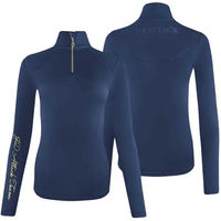 Produktbild von JD Attack Cilla Reitshirt für Damen in Blau Gold XS