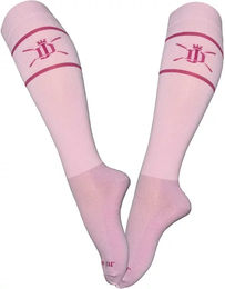 Produktbild von JD Attack Emma Reitsocken für Damen aus Baumwolle Rosa Größe 38/41