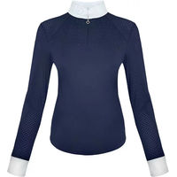 Produktbild von JD Attack Jessy Turnierpolo Damen mit langen Ärmeln Blau XL