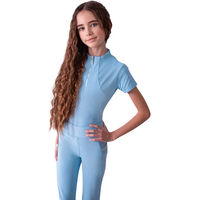 Produktbild von JD Attack Reitshirt Catty für Mädchen in Blau aus Nylon