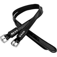 Produktbild von JD Attack Shiny Sporenbänder aus Leder in Schwarz