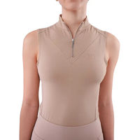 Produktbild von JD Attack Stella Reitshirt für Damen ärmellos aus Nylon in Beige XL