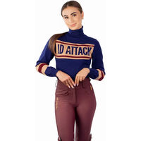 Produktbild von JD ATTACK Zenya Rollkragenpullover Damen Blau aus Polyester