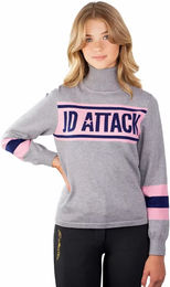Produktbild von JD ATTACK Zenya Rollkragenpullover Damen Grau Polyester