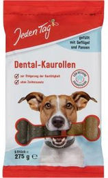 Jeden Tag Hund Dental-Kaurollen Geflügel ohne Zucker 275g – Bild 1 von 2