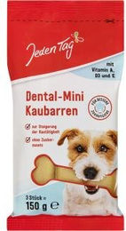 Jeden Tag Hund Dental Mini Kaubarren Geflügel Zahnpflege-Snack für Adult 150g – Bild 1 von 2