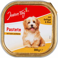 Produktbild von Jeden Tag Hund Feine Pastete Geflügel und Rind 300g Schale