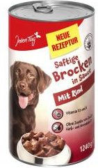 Produktbild von Jeden Tag Hundefutter Adult Saftige Brocken mit Rind in Sauce 1240g