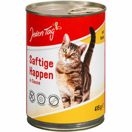 Produktbild von Jeden Tag Katze Saftige Happen Huhn in Sauce 415g