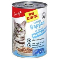 Produktbild von Jeden Tag Katzen Nassfutter Adult Saftige Happen mit MSC Seelachs in Sauce 420g