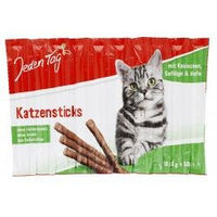 Produktbild von Jeden Tag Katzensticks Dentalsnack Kaninchen und Geflügel mit Hefe 10x5g