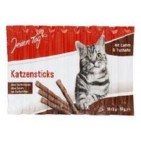 Produktbild von Jeden Tag Katzensticks Lamm und Truthahn 10 x 5 g