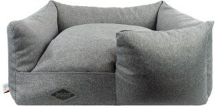 Produktbild von Jeggo Hundebett Salzburg Grau Größe L mit Memory Foam zur Gelenkschonung