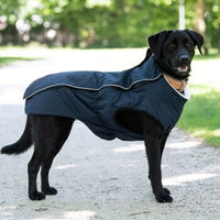 Produktbild von Jeggo Hundemantel Paris Schwarz Wasserabweisend mit Fleece für den Winter 44 cm