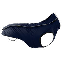 Produktbild von Jeggo Hundemantel Paris Wintermantel aus Fleece wasserabweisend Blau 52 cm