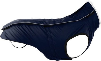 Jeggo Hundemantel Paris Wintermantel aus Fleece wasserdicht Blau 60 cm – Bild 1 von 1
