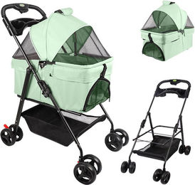 JEOBEST Hundebuggy 2in1 Hundewagen und Hundebox mit Transporttasche faltbar – Bild 1 von 1