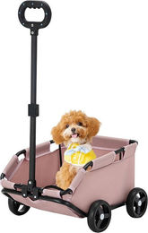 JEOBEST Hundebuggy und Katzenbuggy Mini Faltbarer Hundewagen aus Oxford-Gewebe Rosa Größe S – Bild 1 von 3