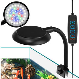 Jibenhome LED Aquariumleuchte dimmbar mit 3 Modi und 10 Dimmstufen für 3 bis 5 Zoll Aquarien USB Clip-on-LED-Aufsatzleuchte – Bild 1 von 5