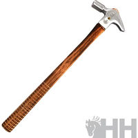 Produktbild von Jim Blurton Hefthammer in Braun und Silber mit Holzgriff