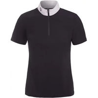 Produktbild von Joab Reitshirt Turnier Damen Gaze Blau Schwarz XL